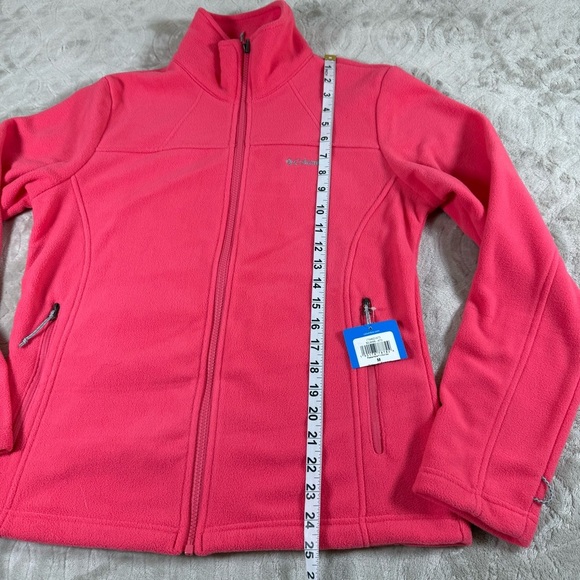 Columbia Womens Red Fleece Jacket M NWT Cozy Warm Outdoor Layering Fall Winter - Picture 7 of 11